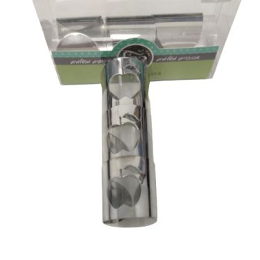 חבילת 6 חבק מפיות מתכת כסף - תפוח | חנות מקוונת ALONIT