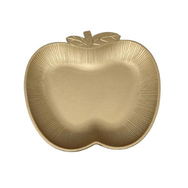 מגש בצורת תפוח צבע זהב 29/26 ס"מ | חנות מקוונת ALONIT