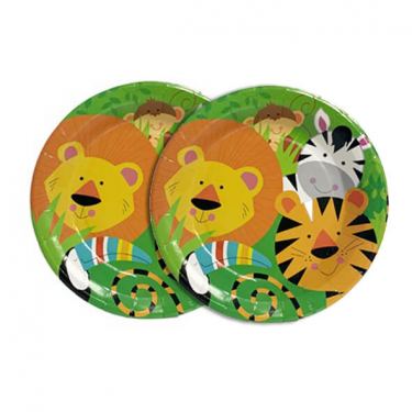 צלחות נייר סט ספארי 16 יח' קטן | חנות מקוונת ALONIT