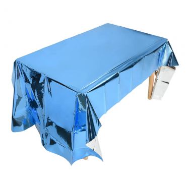 מפת שולחן מטאלית כחול 137*274 | חנות מקוונת ALONIT