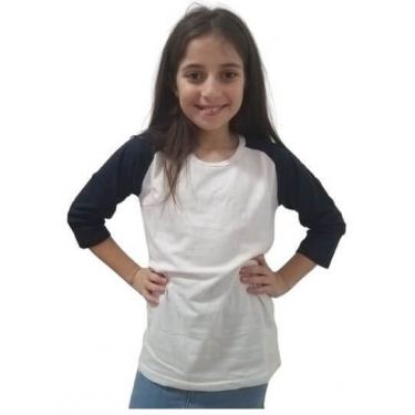 חולצות בית ספר שרוול 3/4 צבע שרוול שונה בנות | חנות מקוונת ALONIT