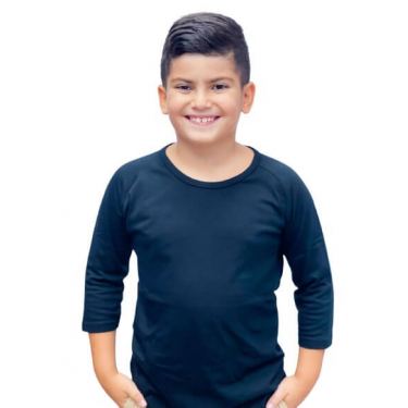 חולצות בית ספר שרוול 3/4 צבע אחיד | חנות מקוונת ALONIT