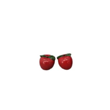 סט 2 מלח/פלפל צורת תפוח מחרסינה | חנות מקוונת ALONIT