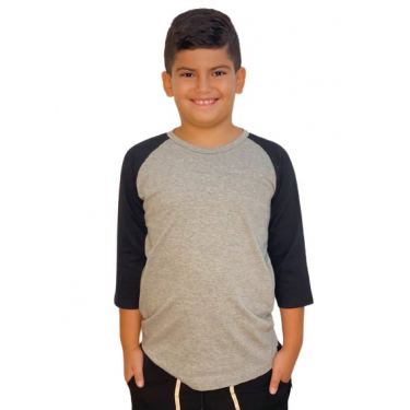 חולצות בית ספר שרוול 3/4 צבע שרוול שונה בנים | חנות מקוונת ALONIT