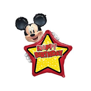 בלון מיילר ענק עם מדבקות לכתיבה מיקי מאוס 76 סמ | חנות מקוונת ALONIT