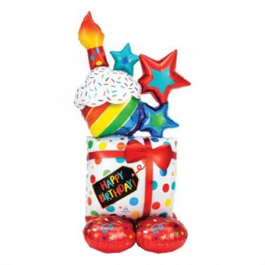 בלון איירלונז ניפוח באוויר בצורת פריטי יום הולדת ארוזים | חנות מקוונת ALONIT