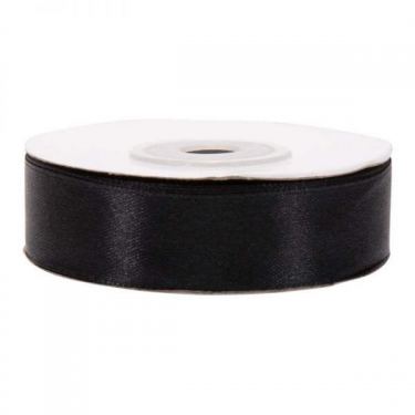 סרט סאטן 2 ס"מ 25 יארד - שחור | חנות מקוונת ALONIT