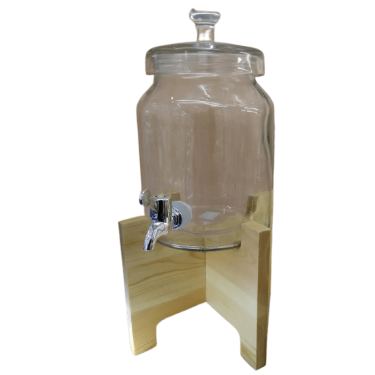 מיכל שתיה עם מעמד עץ 3000ML | חנות מקוונת ALONIT