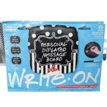 בלון מיילר ריבוע שחור עם עט לכתיבה עצמית | חנות מקוונת ALONIT