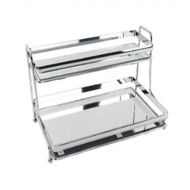 מעמד מדפים דקורטיבי כסוף | חנות מקוונת ALONIT