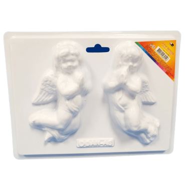 תבנית גבס זוג מלאכים 24.5X21סמ | חנות מקוונת ALONIT