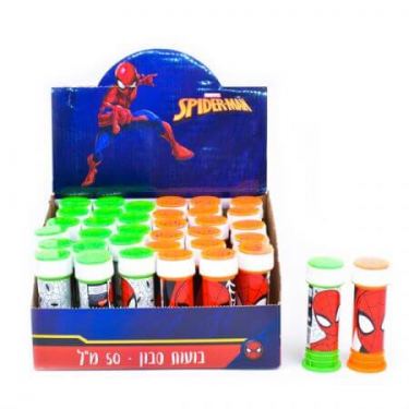 בקבוק בועות סבון 50 מל - ספיידרמן | חנות מקוונת ALONIT