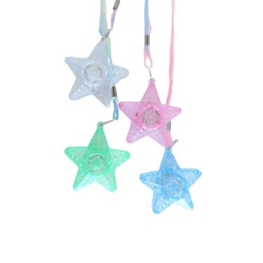 שרשרת כוכב פלסטיק שקוף מדליק אורות | חנות מקוונת ALONIT