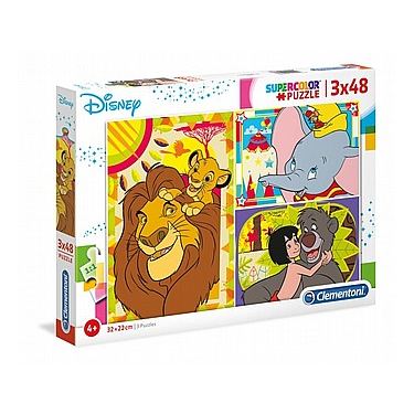 פאזל דיסני קלאסי 3X48 חלקים | חנות מקוונת ALONIT