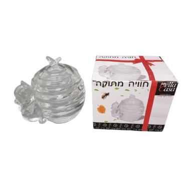 כלי לדבש קריסטל עם דובי | חנות מקוונת ALONIT