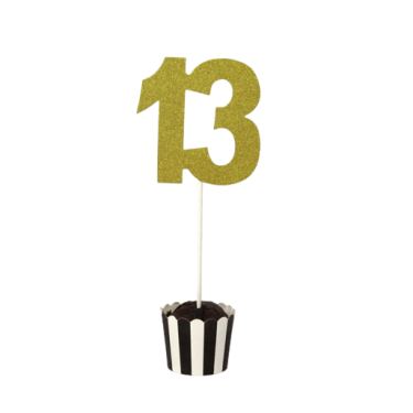 טופר נייר מספרים לגיל המצוות זהב 13 | חנות מקוונת ALONIT