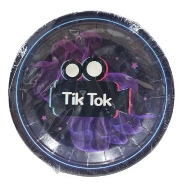 צלחת נייר 9 אינטש 10 יח' טיק טוק | חנות מקוונת ALONIT