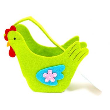 סלסלה לבד תרנגולת צבעוני 14X7.5X6 סמ | חנות מקוונת ALONIT