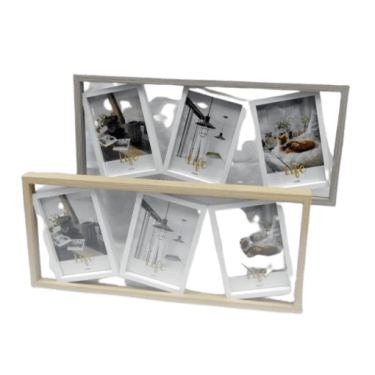 מסגרת עץ + 3 תמונות בצבע עץ / אפור 46X20 ס"מ | חנות מקוונת ALONIT