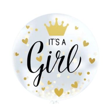 בלון מיילר בובו מודפס 24 אינטש its a girl | חנות מקוונת ALONIT