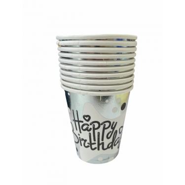 כוסות כסף מטאלי 10 יח | חנות מקוונת ALONIT