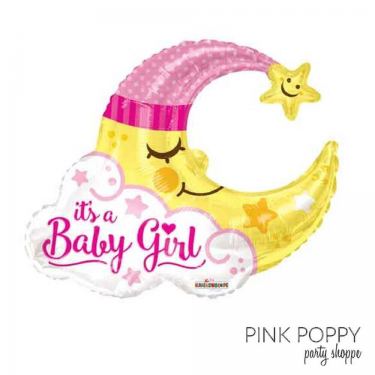 בלון מיילר ירח BABY GIRL ורוד 26 אינטש | חנות מקוונת ALONIT