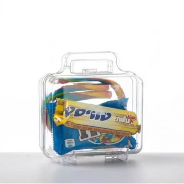 קופסאת פלסטיק בצורת מזודה 13 / 10 / 7 ס"מ - שקוף | חנות מקוונת ALONIT