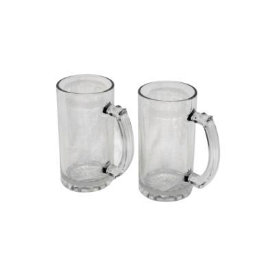 כוס בירה שקופה מזכוכית לסובלימציה | חנות מקוונת ALONIT