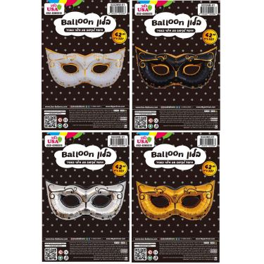 בלון מיילר 42 אינטש מסכה צבעים שונים עם עיטורים | חנות מקוונת ALONIT