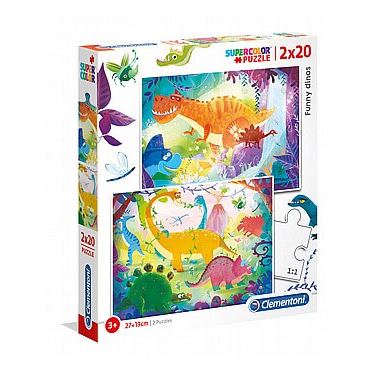 פאזל 20*2 דינזוארים | חנות מקוונת ALONIT