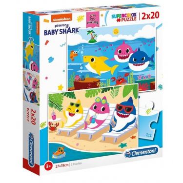 פאזל 2X20 בייבי שארק | חנות מקוונת ALONIT