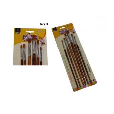 מכחול שטוח סט 6 יח' | חנות מקוונת ALONIT