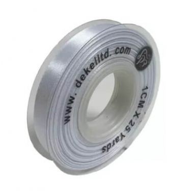 סרט סאטן 1 ס"מ 22 מטר - דופן שקוף - לבן | חנות מקוונת ALONIT