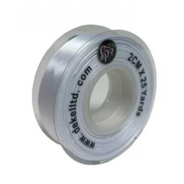 סרט סאטן 2 ס"מ 22 מטר - דופן שקוף - לבן | חנות מקוונת ALONIT