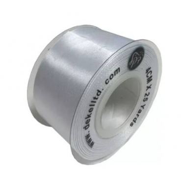 סרט סאטן 4 ס"מ 22 מטר - דופן שקוף - לבן | חנות מקוונת ALONIT