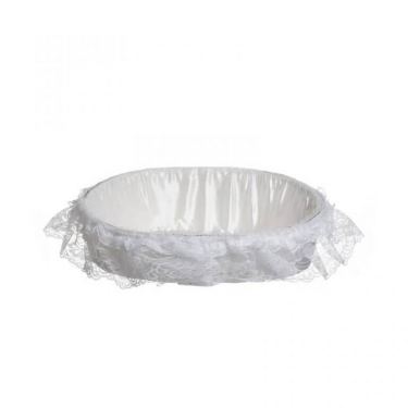 סלסלה אובלי ציפוי בד 39/30/14 ס"מ | חנות מקוונת ALONIT