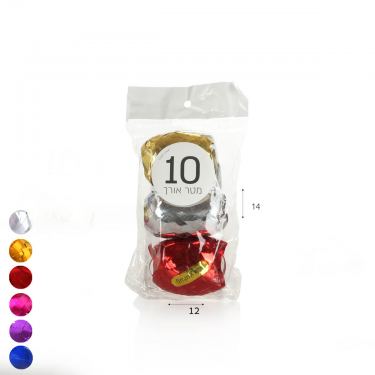 1/3 סרט מתנה מטאלי 10 מ' | חנות מקוונת ALONIT