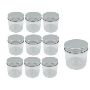 סט 10 יח' צנצנות פלסטיק ק.5.5 ג.5.5 | חנות מקוונת ALONIT