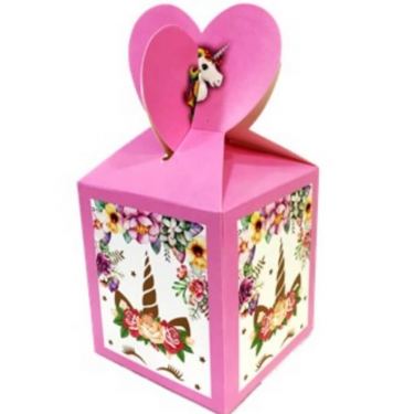 קופסאת קרטון חד קרן 6 יחידות ורוד | חנות מקוונת ALONIT