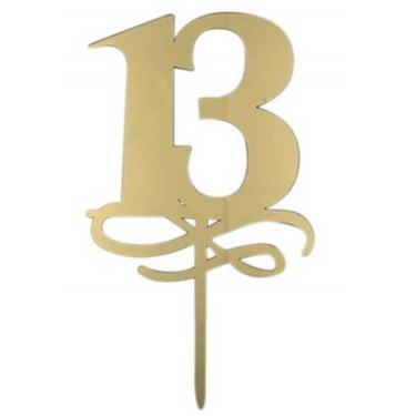 טופר בר מצווה לעוגה זהב | חנות מקוונת ALONIT