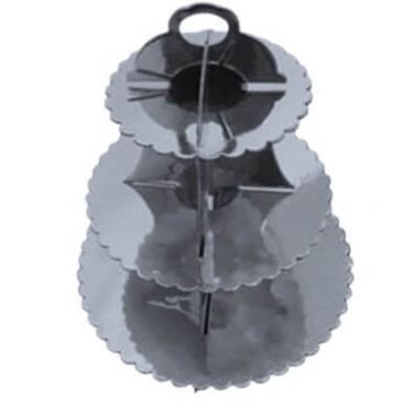 מעמד 3 קומות לעוגה מקרטון שחור | חנות מקוונת ALONIT