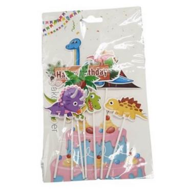 טופר לעוגה 7 יח מיקס דינוזאורים | חנות מקוונת ALONIT