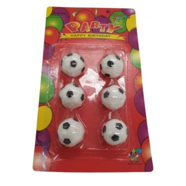 נרות כדורגל 6 יח | חנות מקוונת ALONIT