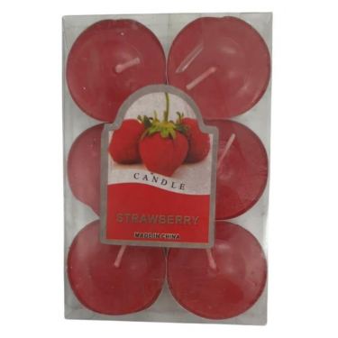 חבילת 6 נרות קטנים אדום | חנות מקוונת ALONIT