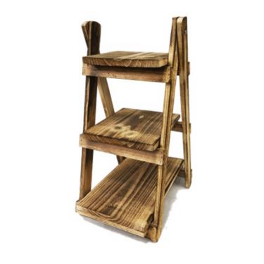 מעמד עץ קטן 3 קומות צבע עץ | חנות מקוונת ALONIT