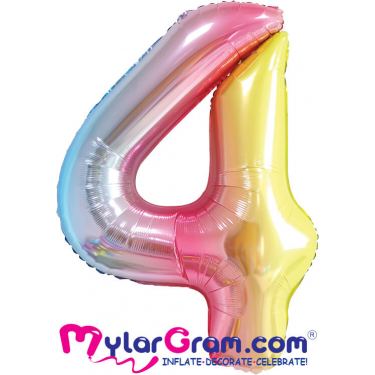 בלון מיילר "34 מספר 4 קשת | חנות מקוונת ALONIT