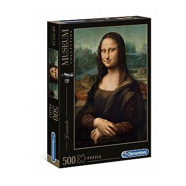 פאזל מונה ליזה במוזיאון 500 חלקים | חנות מקוונת ALONIT