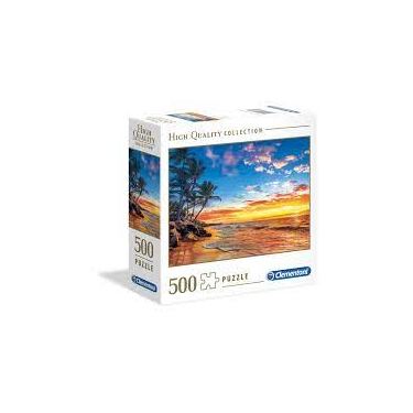 פאזל חוף גן עדן קופסא מרובעת 500 חלקים | חנות מקוונת ALONIT