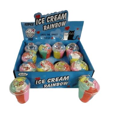 בצק קליי גלידה 6 צבעים + סליים ג'ייל | חנות מקוונת ALONIT