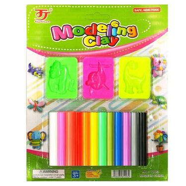 פלסטלינה 12 יח עם 3 תבניות פלסטלינה 12 יח עם 3 תבניות | חנות מקוונת ALONIT